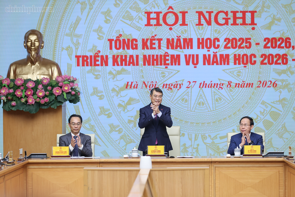 Thủ tướng chủ trì Hội nghị tổng kết năm học 2025-2026, triển khai nhiệm vụ năm học 2026-2027
