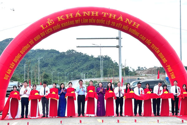 Khánh thành tuyến đường kết nối Khu du lịch suối khoáng Mỹ Lâm với cao tốc Tuyên Quang-Phú Thọ Khánh thành tuyến đường kết nối Khu du lịch suối khoáng Mỹ Lâm với cao tốc Tuyên Quang-Phú Thọ