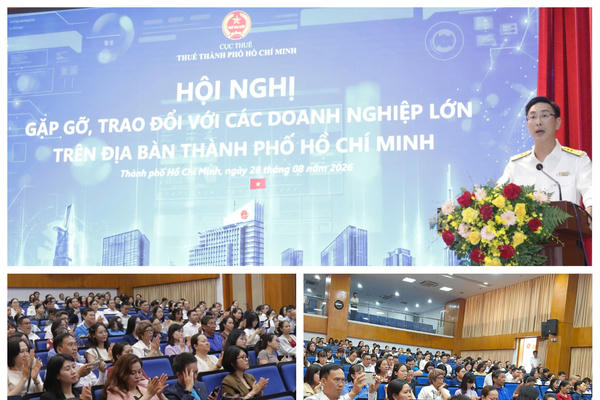 Thuế TP.HCM tổ chức Hội nghị “Gặp gỡ, trao đổi với các doanh nghiệp lớn”: Diễn đàn của sự lắng nghe và hành động Thuế TP.HCM tổ chức Hội nghị “Gặp gỡ, trao đổi với các doanh nghiệp lớn”: Diễn đàn của sự lắng nghe và hành động