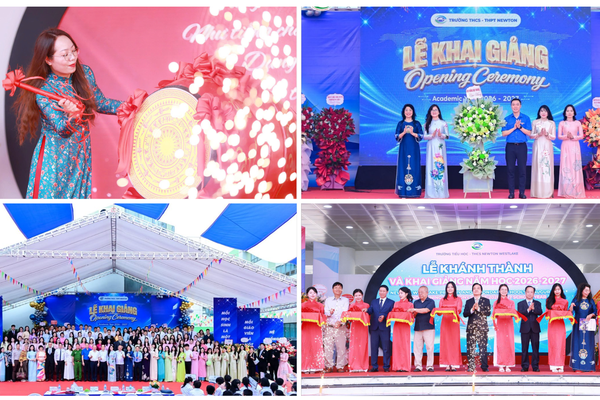 Cảm xúc tự hào cùng những dấu ấn đặc biệt trong Lễ Khai giảng năm học mới tại hệ thống Trường Liên cấp Newton