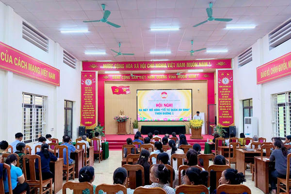 Xã Minh Đài ra mắt mô hình “Tổ tự quản an sinh” tại thôn Đường 1