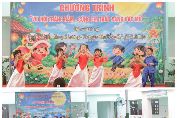Mang Trung thu đến với thiếu nhi xã đảo Thạnh An, “cùng em thắp sáng ước mơ”