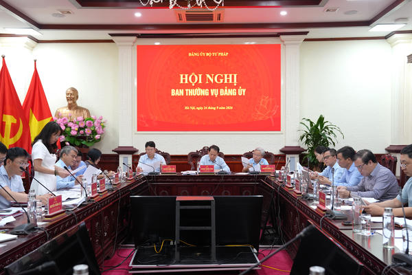 Ban Thường vụ Đảng uỷ Bộ Tư pháp cho ý kiến về nhiều nội dung quan trọng