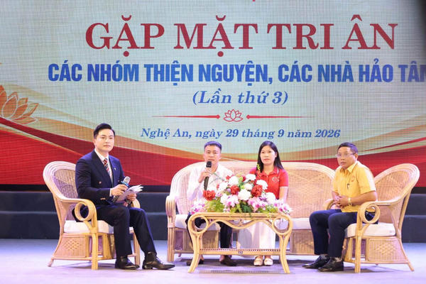 Nghệ An: Gặp mặt, tri ân các nhóm thiện nguyện, nhà hảo tâm