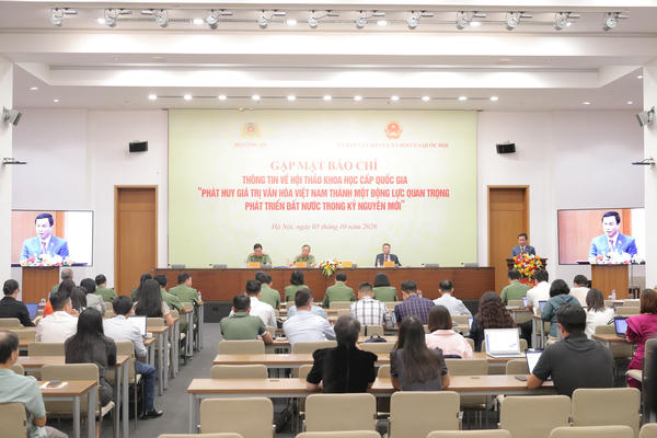 Ngày 10/10 sẽ diễn ra hội thảo khoa học cấp quốc gia về phát huy giá trị văn hóa