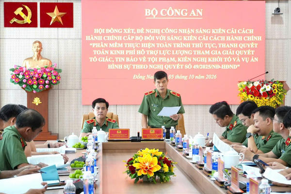 Công an TP Đồng Nai: Sáng kiến số hóa quy trình thanh, quyết toán kinh phí đạt tiêu chuẩn cấp Bộ