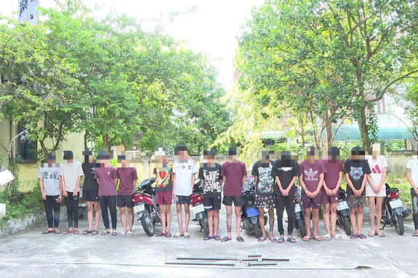 Kịp thời xác minh, xử lý nhóm 19 thanh niên vi phạm pháp luật
