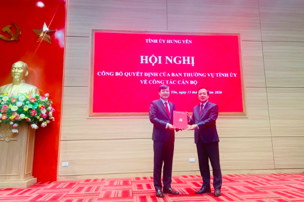 Ông Nguyễn Tuấn Phong được điều động, bổ nhiệm giữ chức Trưởng Ban Tuyên giáo Tỉnh ủy Hưng Yên
