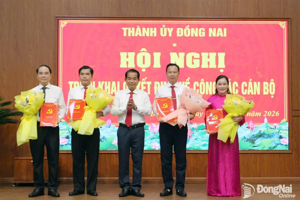 Thành ủy Đồng Nai triển khai các quyết định về công tác cán bộ  