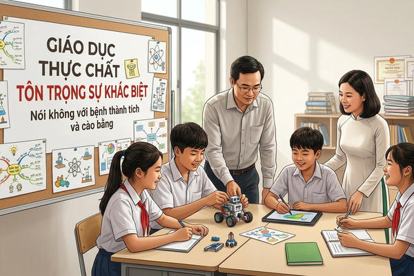 Tuyệt đối tránh bệnh thành tích, sắp xếp cơ học, cào bằng trong giáo dục