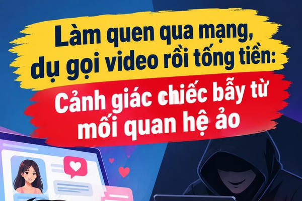 Làm quen qua mạng, dụ gọi video rồi tống tiền: Công an Hà Nội khuyến cáo cảnh giác chiếc bẫy từ mối quan hệ ảo