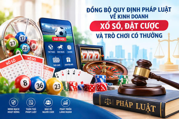 Đồng bộ quy định pháp luật về kinh doanh xổ số, đặt cược và trò chơi có thưởng