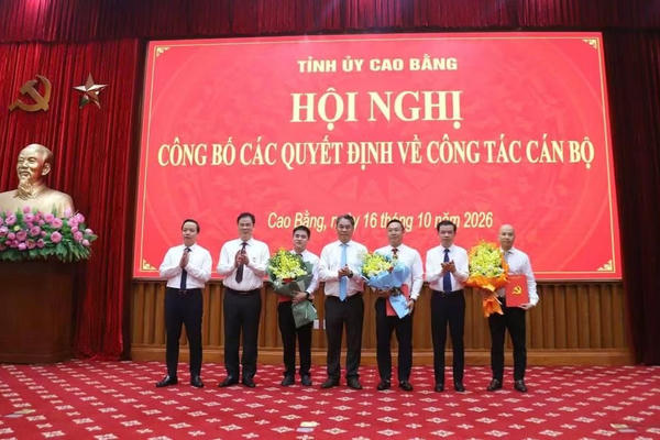 Ông Nguyễn Huy Hoàng được bổ nhiệm làm Giám đốc Sở Xây dựng Cao Bằng