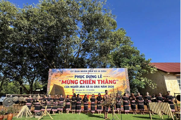 Tái hiện Lễ mừng chiến thắng, lan tỏa bản sắc văn hóa Jrai