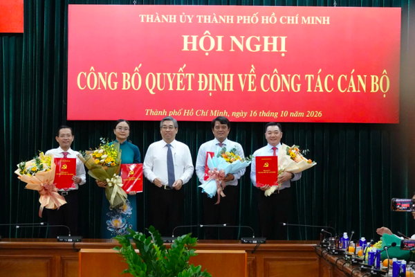 Ông Lê Trương Hải Hiếu làm Phó trưởng Ban Tổ chức Thành ủy TP.HCM
Ông Lê Trương Hải Hiếu làm Phó trưởng Ban Tổ chức Thành ủy TP.HCM