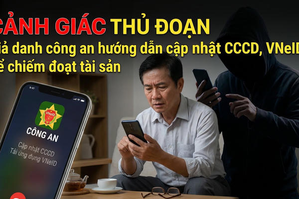 Đồng Nai: Cảnh giác thủ đoạn giả danh công an hướng dẫn cập nhật CCCD, VNeID để chiếm đoạt tài sản Đồng Nai: Cảnh giác thủ đoạn giả danh công an hướng dẫn cập nhật CCCD, VNeID để chiếm đoạt tài sản