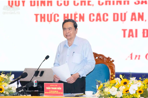 Chủ tịch Quốc hội Trần Thanh Mẫn nhấn mạnh tinh thần "3 không" trong thực hiện dự án phục vụ APEC 2027
