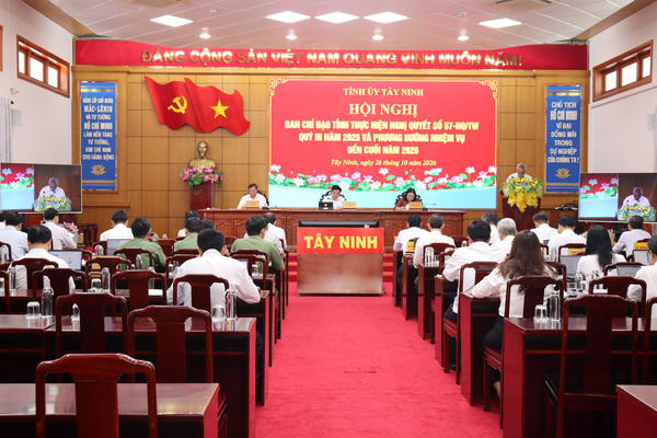 Tây Ninh nâng cao hiệu quả thực hiện Nghị quyết 57