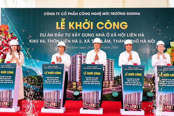 Khởi công dự án nhà ở xã hội Liên Hà quy mô 120 căn hộ