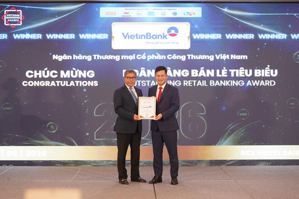 3 năm liên tiếp - VietinBank được vinh danh “Ngân hàng Bán lẻ tiêu biểu”