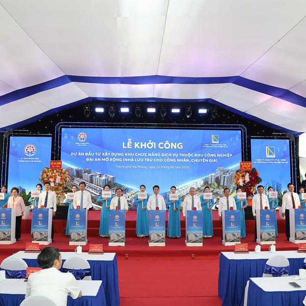 Hải Phòng khởi công dự án nhà ở cho thuê hơn 1.100 tỷ đồng
