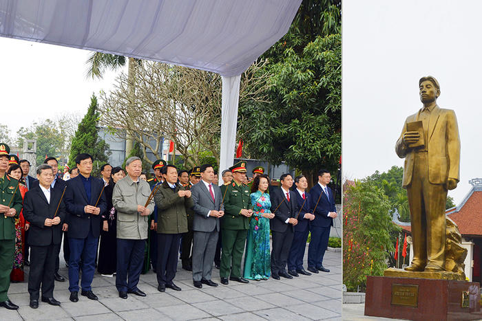 Tổng Bí thư Tô Lâm dâng hương tại Khu lưu niệm Tổng Bí thư Nguyễn Văn Cừ