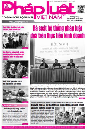 Báo Pháp luật Việt Nam số 089