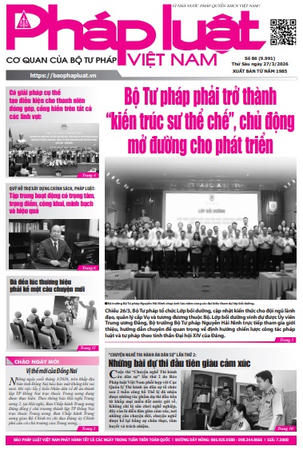 Báo Pháp luật Việt Nam số 086