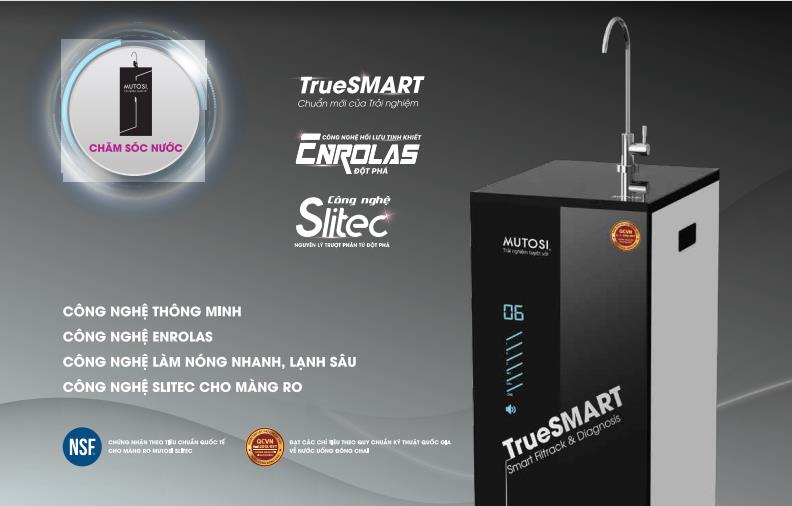 Tăng thêm nhiều trải nghiệm sống tiện nghi, đẳng cấp với máy lọc nước Mutosi