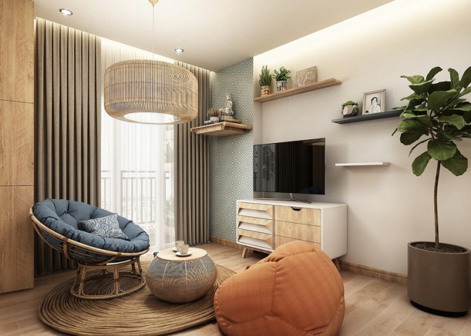 Căn hộ hiện đại 68m2 mang hương vị đồng quê - Ảnh 1