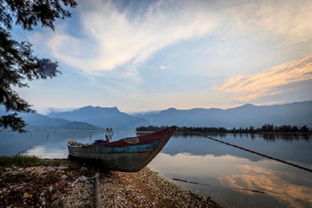 Canh sac may long bong nuoc tuyet dep o dam Lap An hinh anh 1