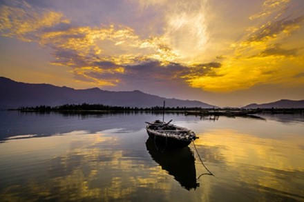 Canh sac may long bong nuoc tuyet dep o dam Lap An hinh anh 2