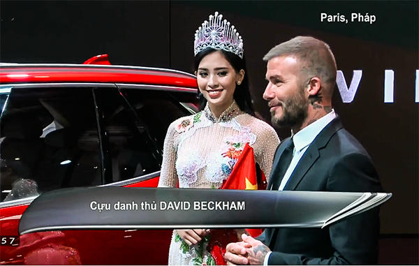 David Beckham thể hiện cảm nghĩ vềbộ đôi xe VinFast.