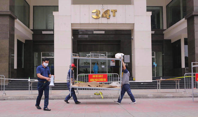 Hà Nội phong tỏa toà 34T Trung Hoà Nhân Chính vì có người dương tính SARS-Cov-2 - ảnh 3