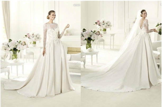 Kết quả hình ảnh cho Váy cưới Váy dài tay