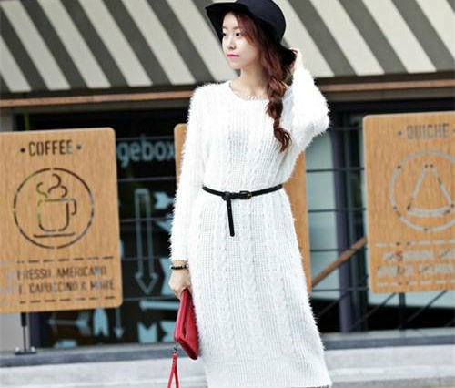 Kết quả hình ảnh cho kết hợp thắt lưng da đen váy suống