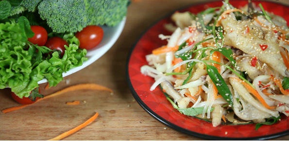 Kết quả hình ảnh cho chân gà làm nộm giòn ngon