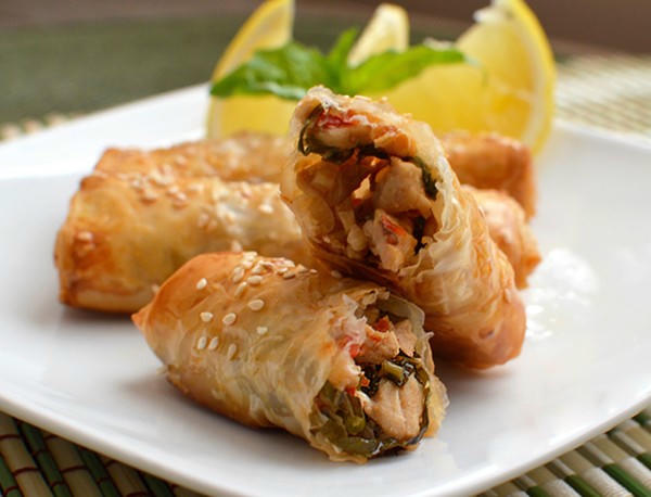 Kết quả hình ảnh cho nem gà kiểu Thái