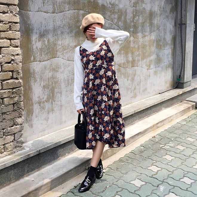 Kết quả hình ảnh cho Giày da đen nữ phong cach Han Quoc