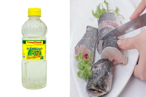 Kết quả hình ảnh cho dùng dấm khử mùi tanh