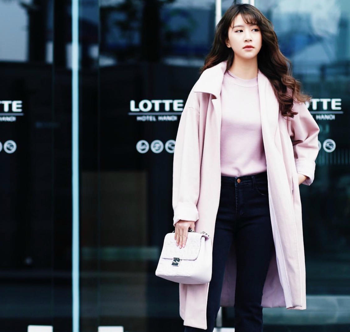 Kết quả hình ảnh cho Áo khoác pastel: sao Việt