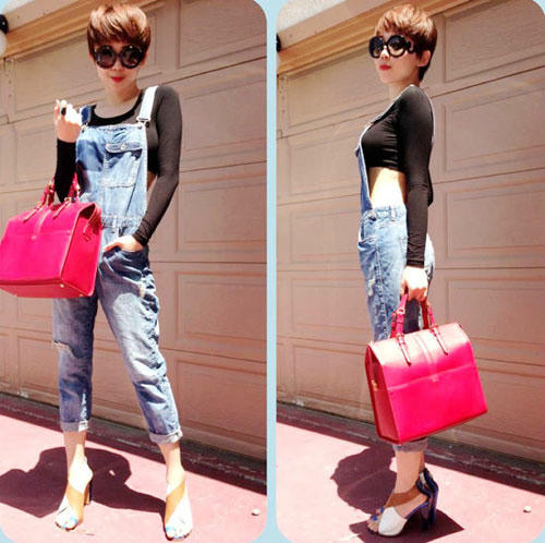 Kết quả hình ảnh cho Quần yếm: sao Việt