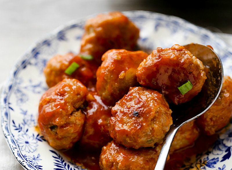 Kết quả hình ảnh cho Thịt viên sốt chua ngọt