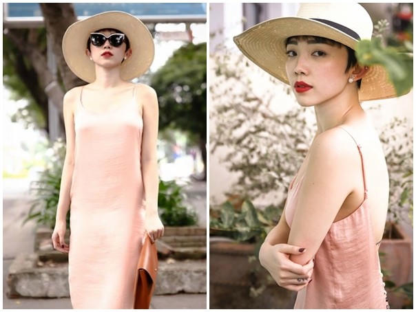 Kết quả hình ảnh cho Tóc Tiên váy ngủ