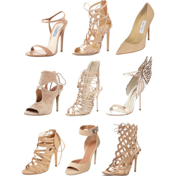 Kết quả hình ảnh cho Giày cut-out màu nude