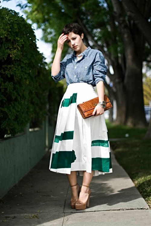 Kết quả hình ảnh cho Váy midi