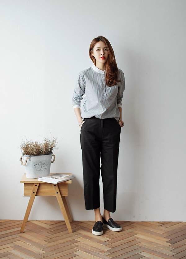 Kết quả hình ảnh cho giày bệt quần ống lửng sao Châu Âu