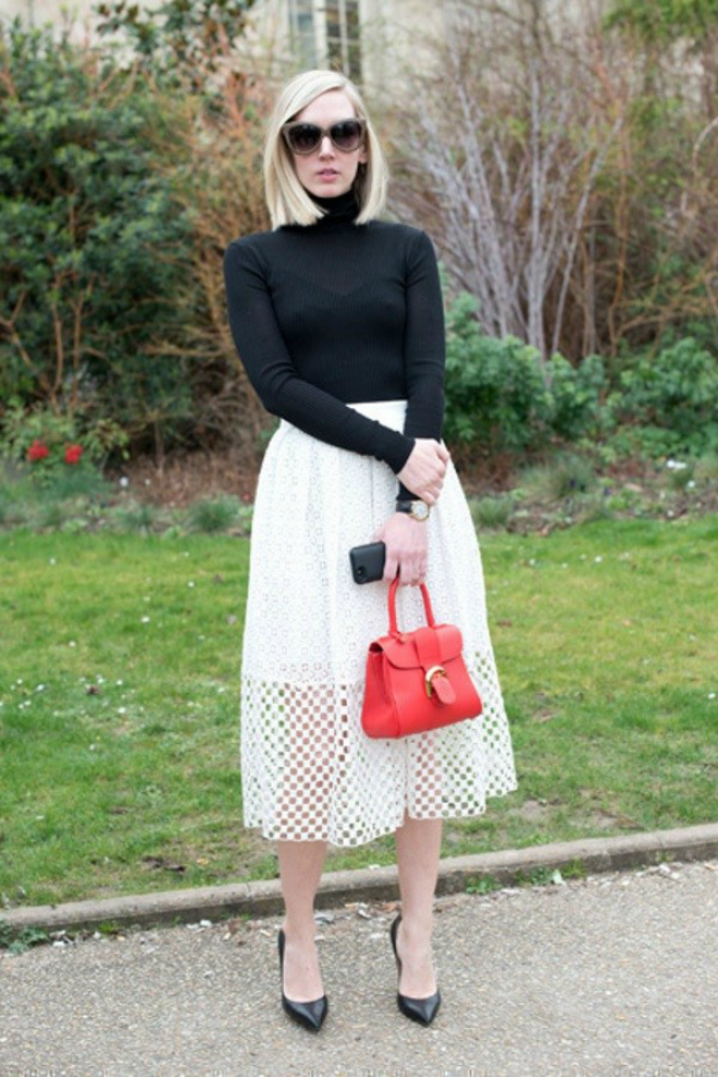 Kết quả hình ảnh cho Chân váy ren đẹp sao Châu Âu