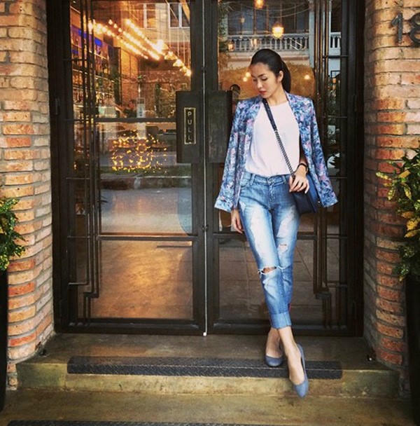 Kết quả hình ảnh cho Quần jeans boyfriend sao Châu Âu