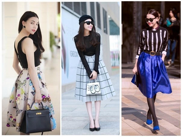 Kết quả hình ảnh cho Váy chữ A sao Châu Âu